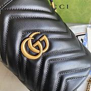 Gucci Black Mini GG Marmont Bucket Bag Size 19×17×10.5 cm - 6