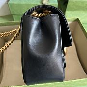 GG Marmont Mini Shoulder Bag Black Size 18x13.5x8 cm - 2