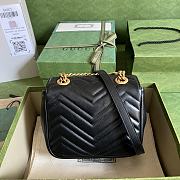 GG Marmont Mini Shoulder Bag Black Size 18x13.5x8 cm - 4