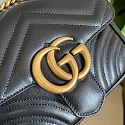 GG Marmont Mini Shoulder Bag Black Size 18x13.5x8 cm - 6