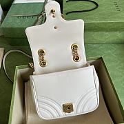 GG Marmont Mini Shoulder Bag White Size 18x13.5x8 cm - 2