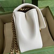 GG Marmont Mini Shoulder Bag White Size 18x13.5x8 cm - 4