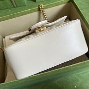 GG Marmont Mini Shoulder Bag White Size 18x13.5x8 cm - 5