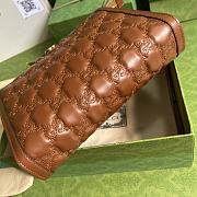Gucci Matelassé pouch Light brown GG Matelassé leather Size 10x7.5x2 cm - 2