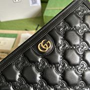 Gucci Matelassé pouch Black GG Matelassé leather Size 10x7.5x2 cm - 5
