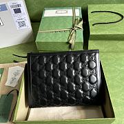 Gucci Matelassé pouch Black GG Matelassé leather Size 10x7.5x2 cm - 3