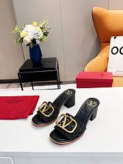 Valentino Garavani Black slide sandals - 5