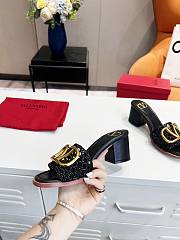 Valentino Garavani Black slide sandals - 6