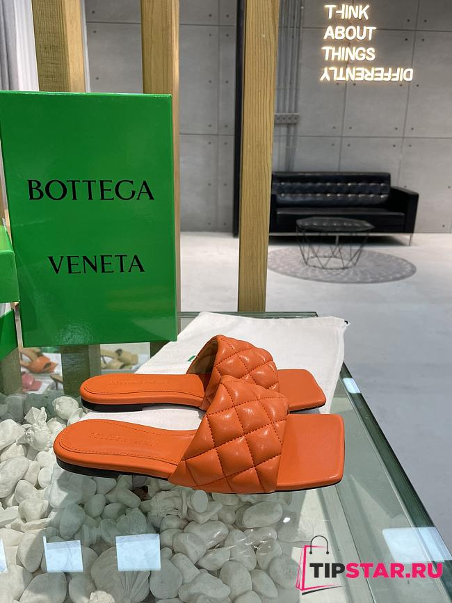 Bottega Veneta Padded Flat Sandal Orange - 1