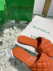 Bottega Veneta Padded Flat Sandal Orange - 2