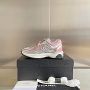 Chanel Sneaker Fabric & Laminated White & Pink - 5