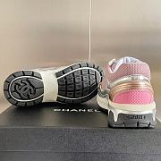 Chanel Sneaker Fabric & Laminated White & Pink - 3