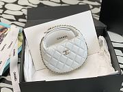 Chanel Pouch Lambskin White Size 16x16x5.5 cm - 5