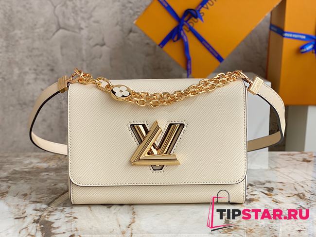 Louis Vuitton Twist Medium Handbag M59402 White Size 23×17×9.5 cm - 1
