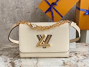 Louis Vuitton Twist Medium Handbag M59402 White Size 23×17×9.5 cm - 1