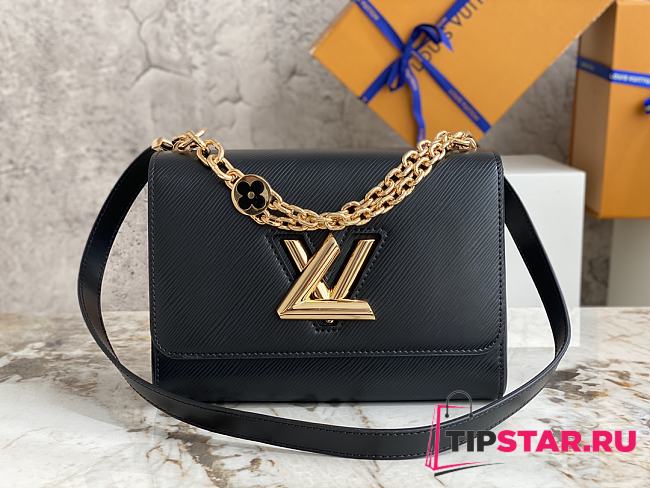 Louis Vuitton Twist Medium Handbag M59402 Black Size 23×17×9.5 cm - 1