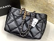 Chanel Horizontal Shopping Bag Black Size 24x41x10.5 cm - 1