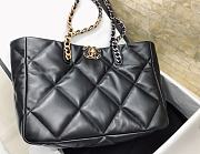 Chanel Horizontal Shopping Bag Black Size 24x41x10.5 cm - 6