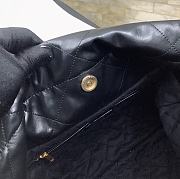 Chanel Oil Wax Leather Bag Black Size 35x37x6 cm - 6