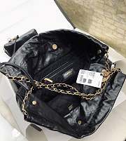 Chanel Oil Wax Leather Bag Black Size 35x37x6 cm - 2