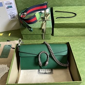 Gucci Dionysus Small Shoulder Bag Green Size 25x14x4 cm