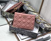 Dior Caro Chain Clutch Bag Pink Size 19x14x3 cm - 2