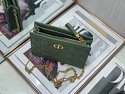 Dior Caro Chain Clutch Bag Green Size 19x14x3 cm - 6