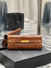 YSL Manhattan Clutch Brown Size 31x14x3 cm - 1