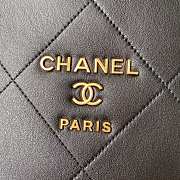 Chanel Calfskin Small Shopping Bag Black AS2752 Size 24×34×13 cm - 3