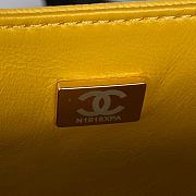 Chanel Mini Boy Messenger Bag Yellow AS3315 Size 15x9.5x4.5 cm - 5