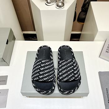 Balenciaga Black Slippers