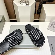 Balenciaga Black Slippers - 4