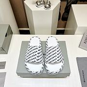 Balenciaga White Slippers - 1
