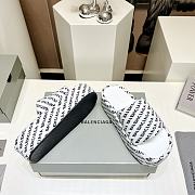 Balenciaga White Slippers - 6