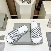 Balenciaga White Slippers - 5
