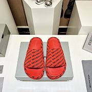 Balenciaga Red Slippers - 1