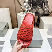 Balenciaga Red Slippers - 5