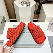 Balenciaga Red Slippers - 2