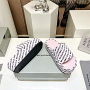 Balenciaga Pink Slippers - 2