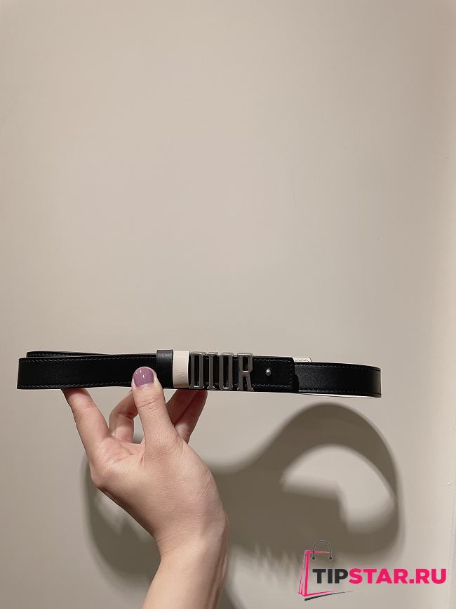 Dior Black Belt Size 2 cm - 1