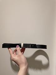 Dior Black Belt Size 2 cm - 1