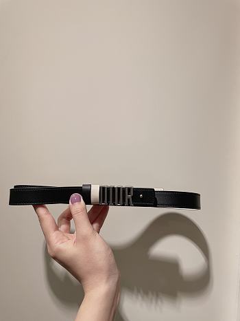 Dior Black Belt Size 2 cm