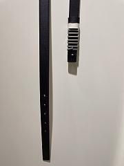 Dior Black Belt Size 2 cm - 4