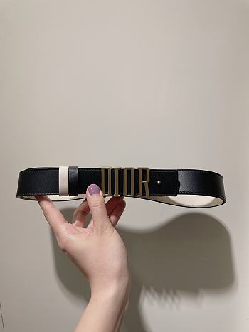 Dior Black Belt Size 3 cm
