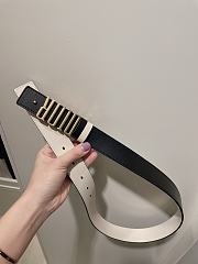 Dior Black Belt Size 3 cm - 3