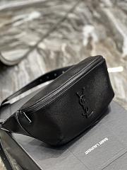 YSL Caviar Leather Chest Bag Black Size 25×14×3.5 cm - 3