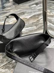 YSL Caviar Leather Chest Bag Black Size 25×14×3.5 cm - 6