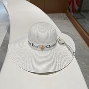 Dior Straw Hat With Big Brim - 6