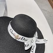 Dior Straw Hat With Big Brim - 3