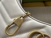 Gucci GG Marmont Half-Moon-Shaped Mini Bag White 21.5x11x5 cm - 5